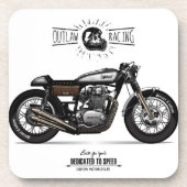Outlaw-Motorrad-Untersetzer | Motorrad-Untersetzer Getränkeuntersetzer (Vorderseite)