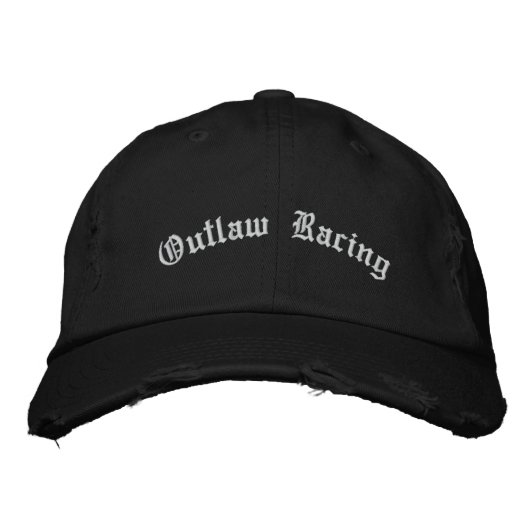Outlaw Racing Bestickte Kappe (Vorderseite)
