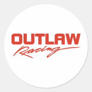 Outlaw Racing Runder Aufkleber