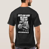Outlaw Run T - Shirt mit Design auf der Rückseite (Rückseite)