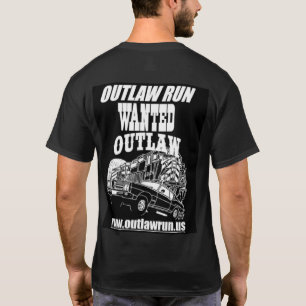 Outlaw Run T - Shirt mit Design auf der Rückseite
