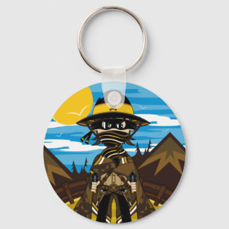 Outlaw Skull Cowboy Schlüsselanhänger