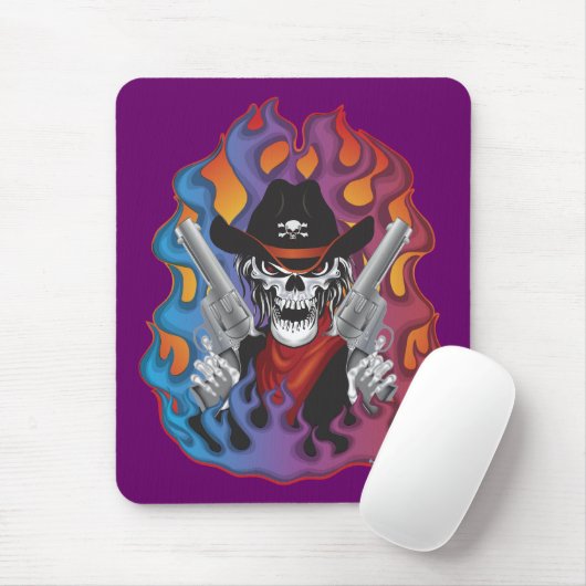 Outlaw Skull Mousepad (Mit Mouse)
