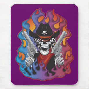 Outlaw Skull Mousepad