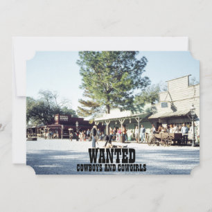 Outlaw Wild West Western Boy Birthday Cowboy Einladung