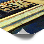 Outlaws Bonnie & Clyde The Barrow Faux Painting Poster (Ecke)