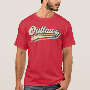 Outlaws Sports Name Vintage Retro für Männer Fraue T-Shirt