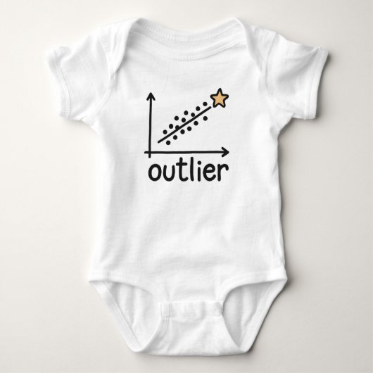 Outlier-Babymit - Data Science & Statistik Baby Strampler (Vorderseite)