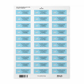 Outline Drawing Cat Laying Address Labels (Vorne)