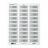 Outline Drawing Cat Sitting Address Labels (Vorne)