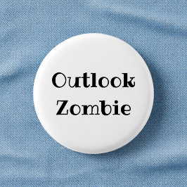 Outlook Zombie Funny Office Pinback Button