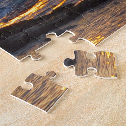 Outrigger Canoe bei Sunset auf der großen Insel Ha Puzzle (Seite)