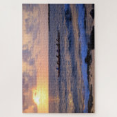 Outrigger Canoe bei Sunset auf der großen Insel Ha Puzzle (Vertikal)