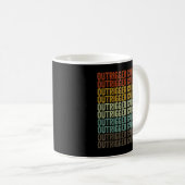 Outrigger Canoeing Sports Retro Kaffeetasse (VorderseiteRechts)