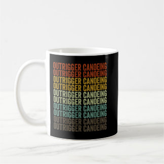 Outrigger Canoeing Sports Retro Kaffeetasse