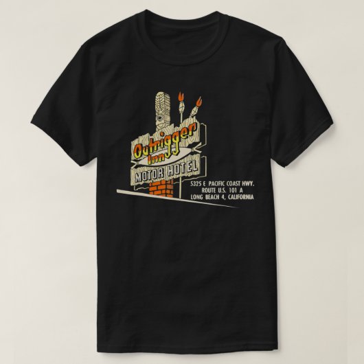 Outrigger Inn Vintag Tiki T-Shirt (Design vorne)