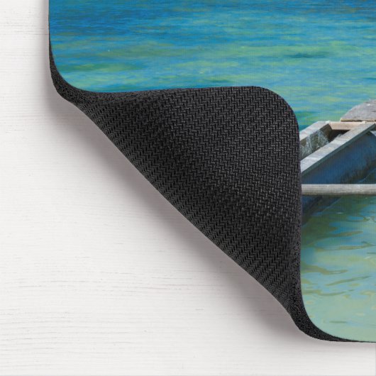 Outrigger-Kanu im Schwarzen Ozean Mousepad (Ecke)