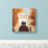 Outro Planeta (com frase) Leinwanddruck (Insitu (Holzboden))