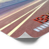 Outrun-Rücklauf-Pixel-Kunst Poster (Ecke)