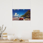 Outrun-Rücklauf-Pixel-Kunst Poster (Küche)