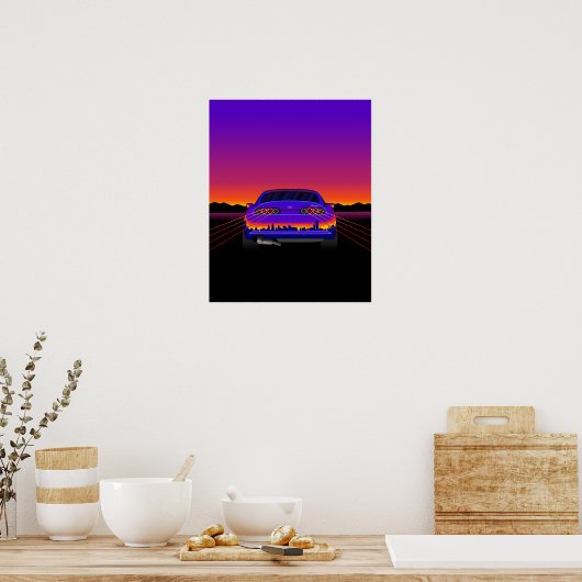 Outrun Supra Poster (Küche)