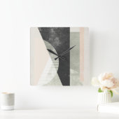 Outside In VI Quadratische Wanduhr (Zuhause)