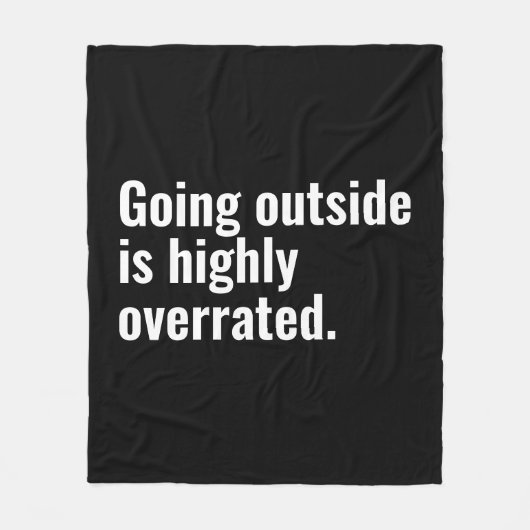 Outside ist ein hochgradig überbewerteter Cooler G Fleecedecke (Vorderseite)