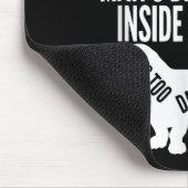 Outside Of A Dog A Book Is Man's Friend Apparel Mousepad (Ecke)