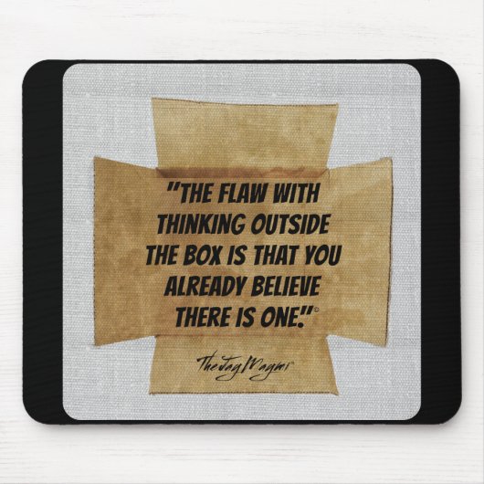 "Outside the Box" Mousepad (Vorne)