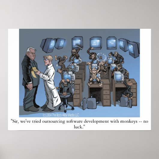 Outsourcing-Gone schlecht Poster (Vorne)