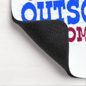 Outsourcing meiner Hausaufgaben Funny Class Motto Mousepad (Ecke)