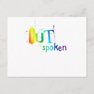 OUTSpoken (Regenbogen) Postkarte
