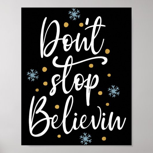 Outstading For Melanin Don't Stop Believing - Men' Poster (Vorne)