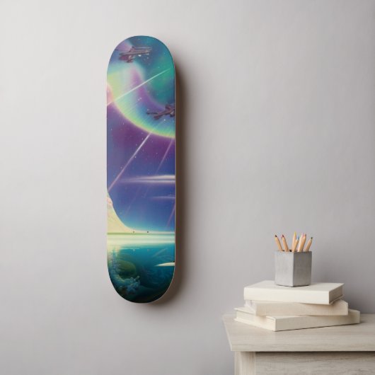 Outta Diese Welt Abstrakt Skateboard (Wandkunst)