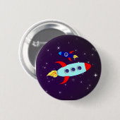Outta Diese Welt!Junge Button (Vorne & Hinten)