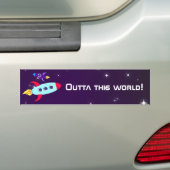 Outta Diese Welt! Mädchen Autoaufkleber (Auf Auto)