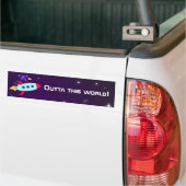 Outta Diese Welt! Mädchen Autoaufkleber (Auf Lkw)