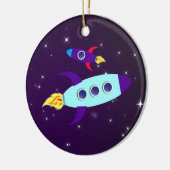 Outta Diese Welt! Mädchen Keramik Ornament (Links)