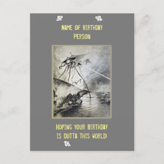 OUTTA DIESEN WELTGEBURTSTAG! POSTKARTE