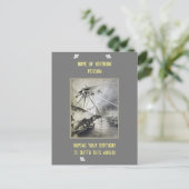 OUTTA DIESEN WELTGEBURTSTAG! POSTKARTE (Stehend Vorderseite)