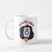 Outta dieser Welt Funny Rocket Puff Kaffeetasse (Links)
