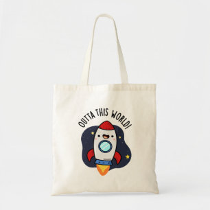 Outta dieser Welt Funny Rocket Puff Tragetasche