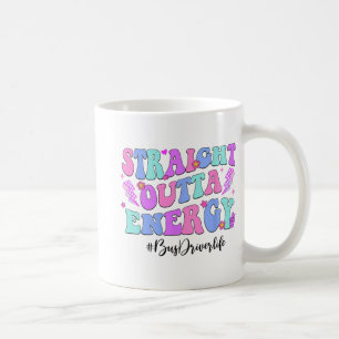 Outta Energy Bus Fahrer am letzten Schultag Kaffeetasse