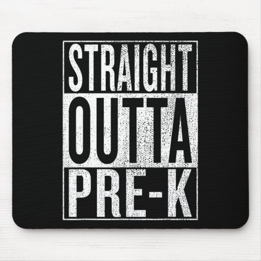 Outta Pre-k Abschluss Funny Pre Kindergarten Grad Mousepad (Vorne)