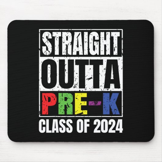 Outta Pre-k School Abschluss Cl von 2024 Mousepad (Vorne)