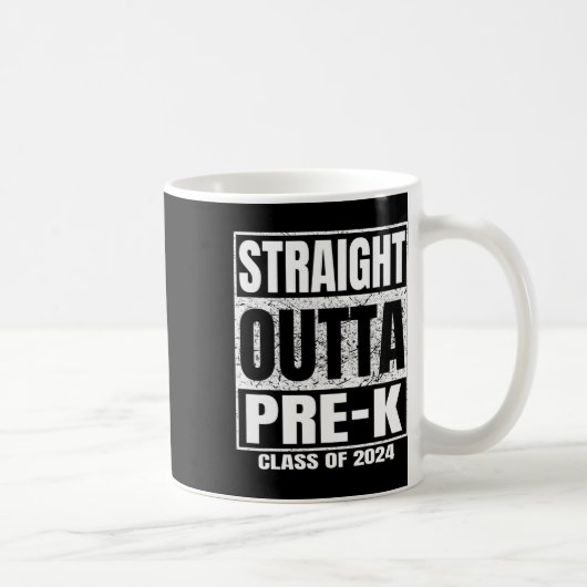 Outta Pre-k School CL of 2024 Funny Abschluss Kaffeetasse (Rechts)