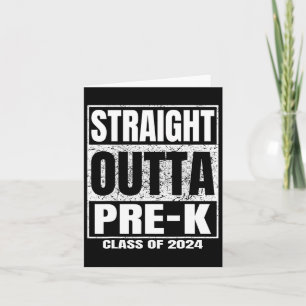 Outta Pre-k School CL of 2024 Funny Abschluss Karte