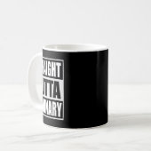 Outta Seminary Funny Preacher Abschluss Kaffeetasse (Vorderseite Links)