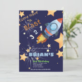 Outta Space Geburtstagskarte (Stehend Vorderseite)