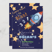 Outta Space Geburtstagskarte (Vorne/Hinten)